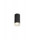1 Light 11cm Surface Mounted Ceiling GU10, Sand Black, Acrylic Ring - 1