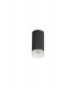 1 Light 11cm Surface Mounted Ceiling GU10, Sand Black, Acrylic Ring - 3