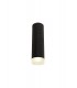 1 Light 20cm Surface Mounted Ceiling GU10, Sand Black, Acrylic Ring - 1
