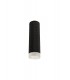 1 Light 20cm Surface Mounted Ceiling GU10, Sand Black, Acrylic Ring - 3