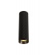 1 Light 20cm Surface Mounted Ceiling GU10, Sand Black, Acrylic Ring - 8