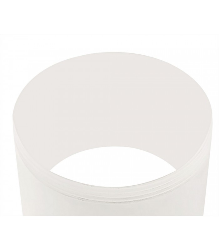 1 Light 20cm Surface Mounted Ceiling GU10, Sand White, Acrylic Ring - 10