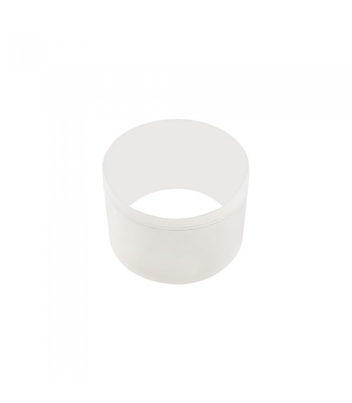 1 Light 20cm Surface Mounted Ceiling GU10, Sand White, Acrylic Ring - 12