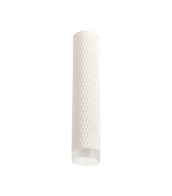 1 Light 30cm Surface Mounted Ceiling GU10, Sand White, Acrylic Ring - 3