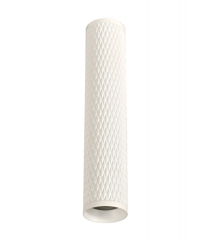 1 Light 30cm Surface Mounted Ceiling GU10, Sand White, Acrylic Ring - 4