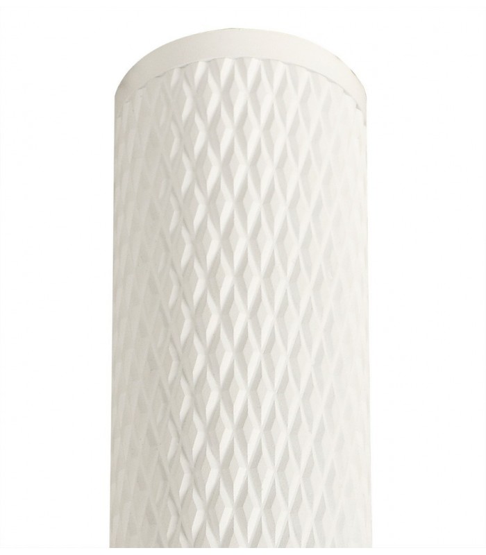 1 Light 30cm Surface Mounted Ceiling GU10, Sand White, Acrylic Ring - 5