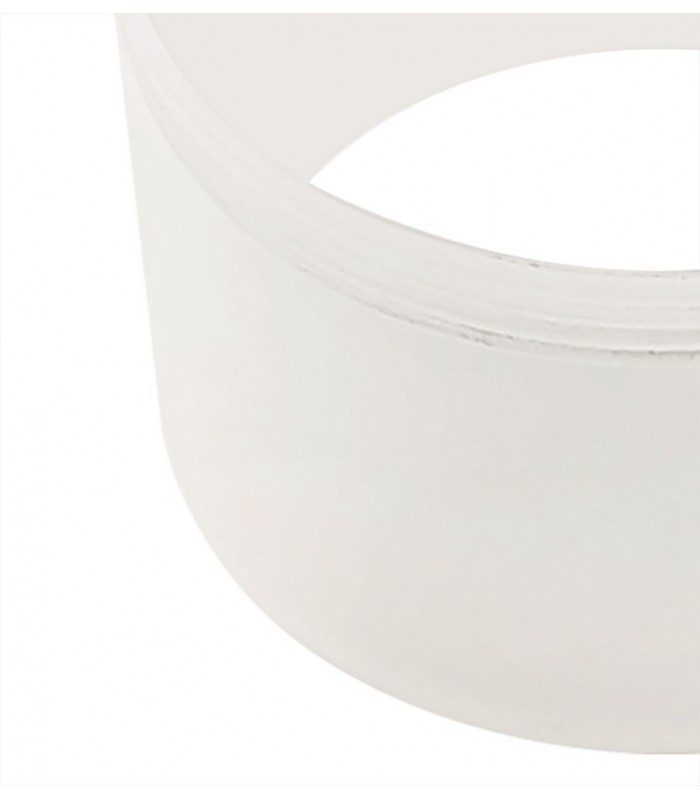 1 Light 30cm Surface Mounted Ceiling GU10, Sand White, Acrylic Ring - 11