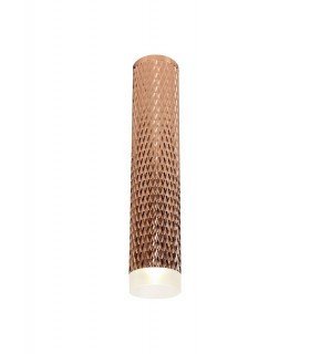 1 Light 30cm Surface Mounted Ceiling GU10, Rose Gold, Acrylic Ring - 1