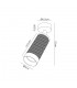 1 Light Surface Mounted Spotlight GU10, Sand White, Acrylic Ring - 2