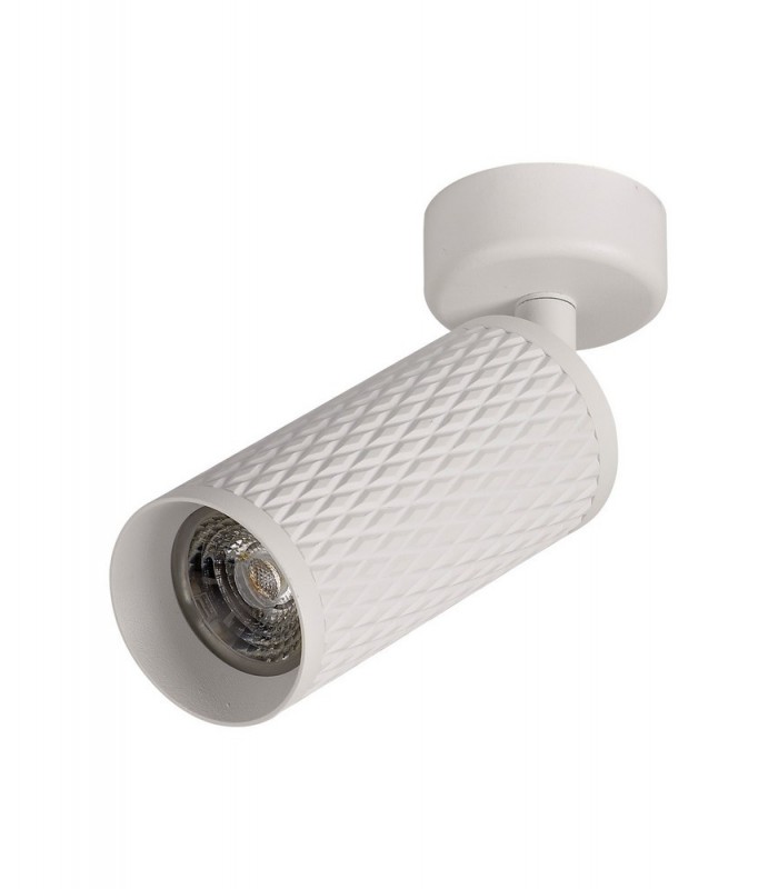 1 Light Surface Mounted Spotlight GU10, Sand White, Acrylic Ring - 6