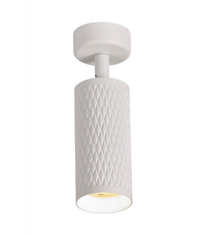 1 Light Surface Mounted Spotlight GU10, Sand White, Acrylic Ring - 7