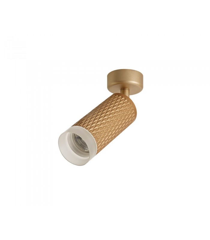 1 Light Surface Mounted Spotlight GU10, Champagne Gold, Acrylic Ring - 3