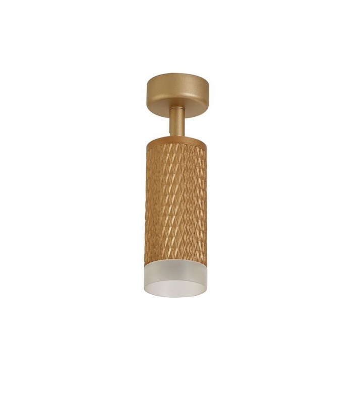 1 Light Surface Mounted Spotlight GU10, Champagne Gold, Acrylic Ring - 5
