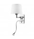 LED 2 Light Indoor Wall Light Chrome with Reading, E27 - 1