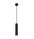 1 Light 30cm Ceiling Pendant Light GU10, Sand Black, Acrylic Ring - 3