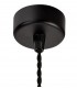 1 Light 30cm Ceiling Pendant Light GU10, Sand Black, Acrylic Ring - 9