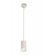 1 Light 11cm Ceiling Pendant Light GU10, Sand White, Acrylic Ring - 1