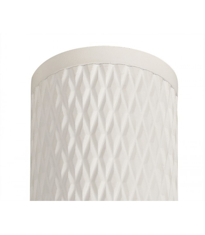 1 Light 11cm Ceiling Pendant Light GU10, Sand White, Acrylic Ring - 5