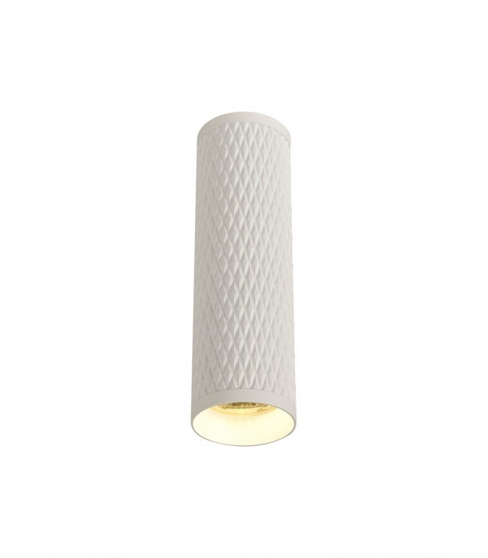 1 Light 20cm Ceiling Pendant Light GU10, Sand White, Acrylic Ring - 8