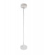 1 Light 20cm Ceiling Pendant Light GU10, Sand White, Acrylic Ring - 12