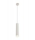 1 Light 30cm Ceiling Pendant Light GU10, Sand White, Acrylic Ring - 1
