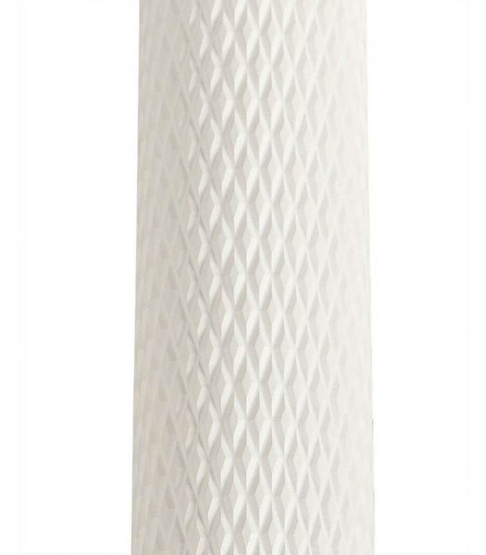 1 Light 30cm Ceiling Pendant Light GU10, Sand White, Acrylic Ring - 6