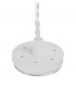 1 Light 30cm Ceiling Pendant Light GU10, Sand White, Acrylic Ring - 11