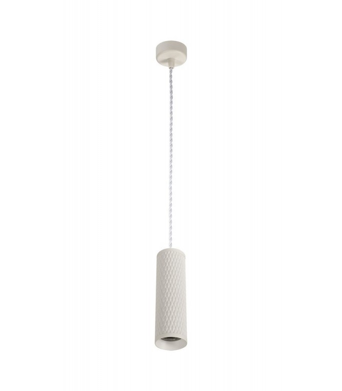 1 Light 20cm Ceiling Pendant Light GU10, Sand White - 3