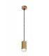 1 Light 11cm Ceiling Pendant Light GU10, Champagne Gold, Acrylic Ring - 1