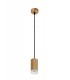 1 Light 11cm Ceiling Pendant Light GU10, Champagne Gold, Acrylic Ring - 3