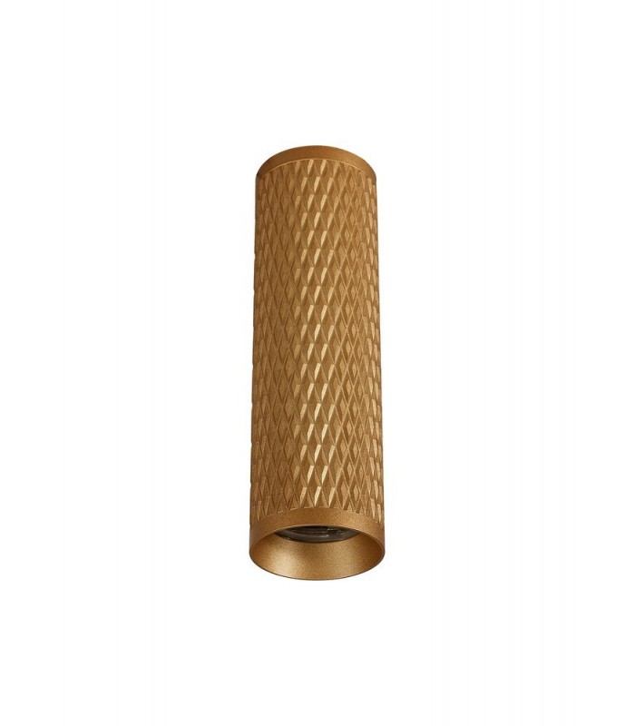 1 Light 20cm Ceiling Pendant Light GU10, Champagne Gold, Acrylic Ring - 4