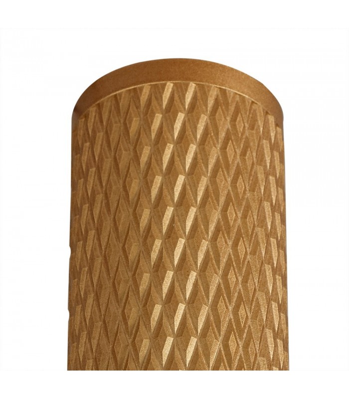 1 Light 20cm Ceiling Pendant Light GU10, Champagne Gold, Acrylic Ring - 5