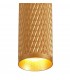 1 Light 30cm Ceiling Pendant Light GU10, Champagne Gold, Acrylic Ring - 7