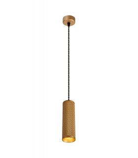 1 Light 20cm Ceiling Pendant Light GU10, Champagne Gold - 1