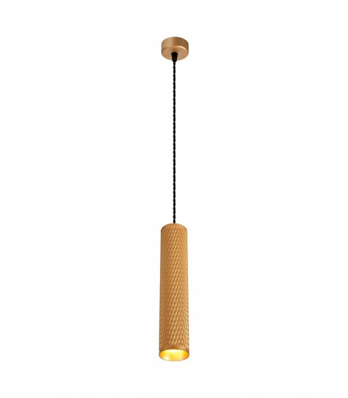 1 Light 30cm Ceiling Pendant Light GU10, Champagne Gold - 1