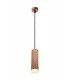 1 Light 20cm Ceiling Pendant Light GU10, Rose Gold, Acrylic Ring - 1