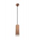 1 Light 20cm Ceiling Pendant Light GU10, Rose Gold, Acrylic Ring - 3