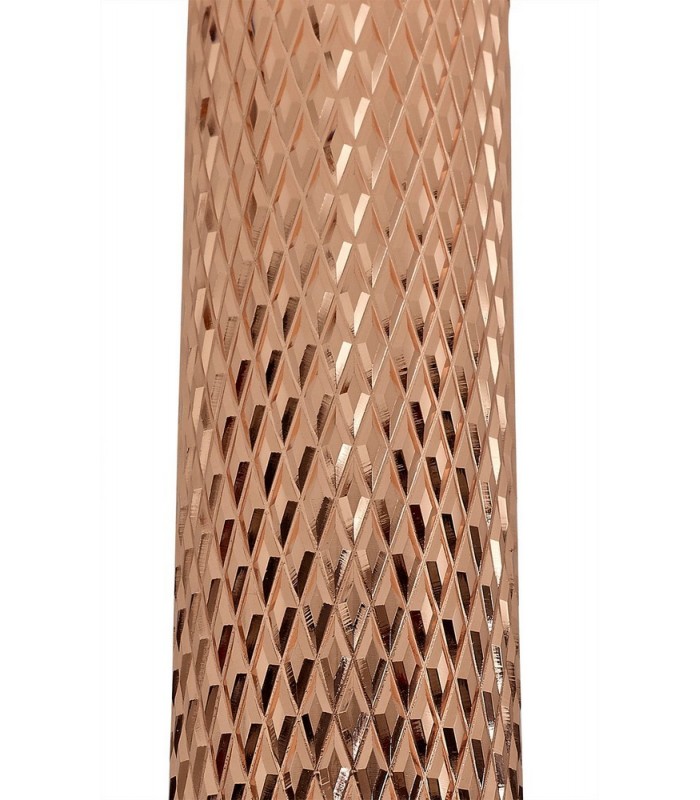 1 Light 20cm Ceiling Pendant Light GU10, Rose Gold, Acrylic Ring - 6