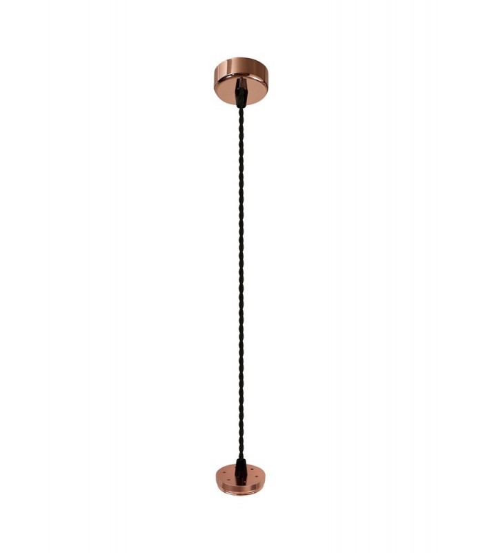 1 Light 20cm Ceiling Pendant Light GU10, Rose Gold, Acrylic Ring - 12