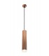1 Light 30cm Ceiling Pendant Light GU10, Rose Gold, Acrylic Ring - 1