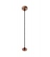 1 Light 30cm Ceiling Pendant Light GU10, Rose Gold, Acrylic Ring - 12