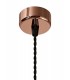 1 Light 11cm Ceiling Pendant Light GU10, Rose Gold, Sand Black - 8