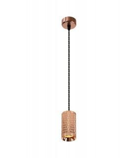1 Light 30cm Ceiling Pendant Light GU10, Rose Gold, Sand Black - 1