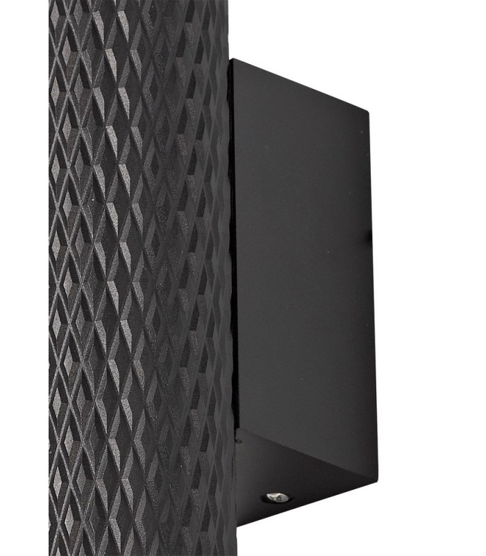 2 Light Wall Lamp GU10, Sand Black, Acrylic Rings - 6