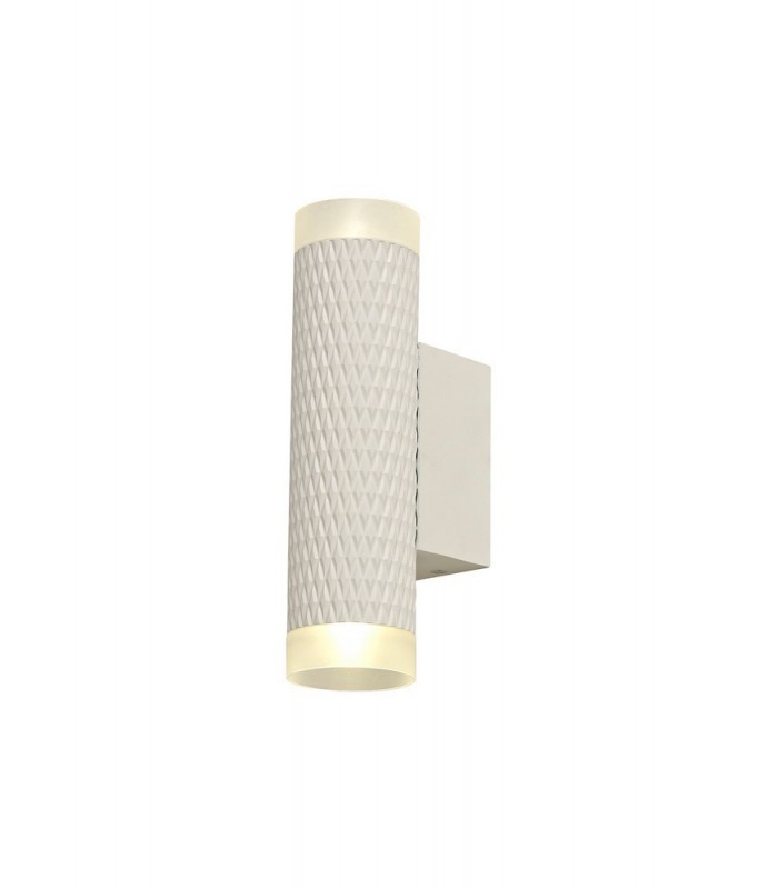 2 Light Wall Lamp GU10, Sand White, Acrylic Rings - 1