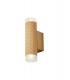 2 Light Wall Lamp GU10, Champagne Gold, Acrylic Rings - 1