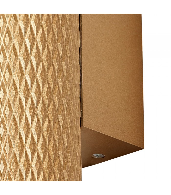 2 Light Wall Lamp GU10, Champagne Gold, Acrylic Rings - 6