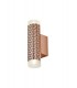 2 Light Wall Lamp GU10, Rose Gold, Acrylic Rings - 1