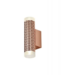 2 Light Wall Lamp GU10, Rose Gold, Acrylic Rings - 1