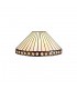 2 Light Uplighter Ceiling Pendant E27 With 30cm Tiffany Shade, Amber, Crystal, Aged Antique Brass - 12
